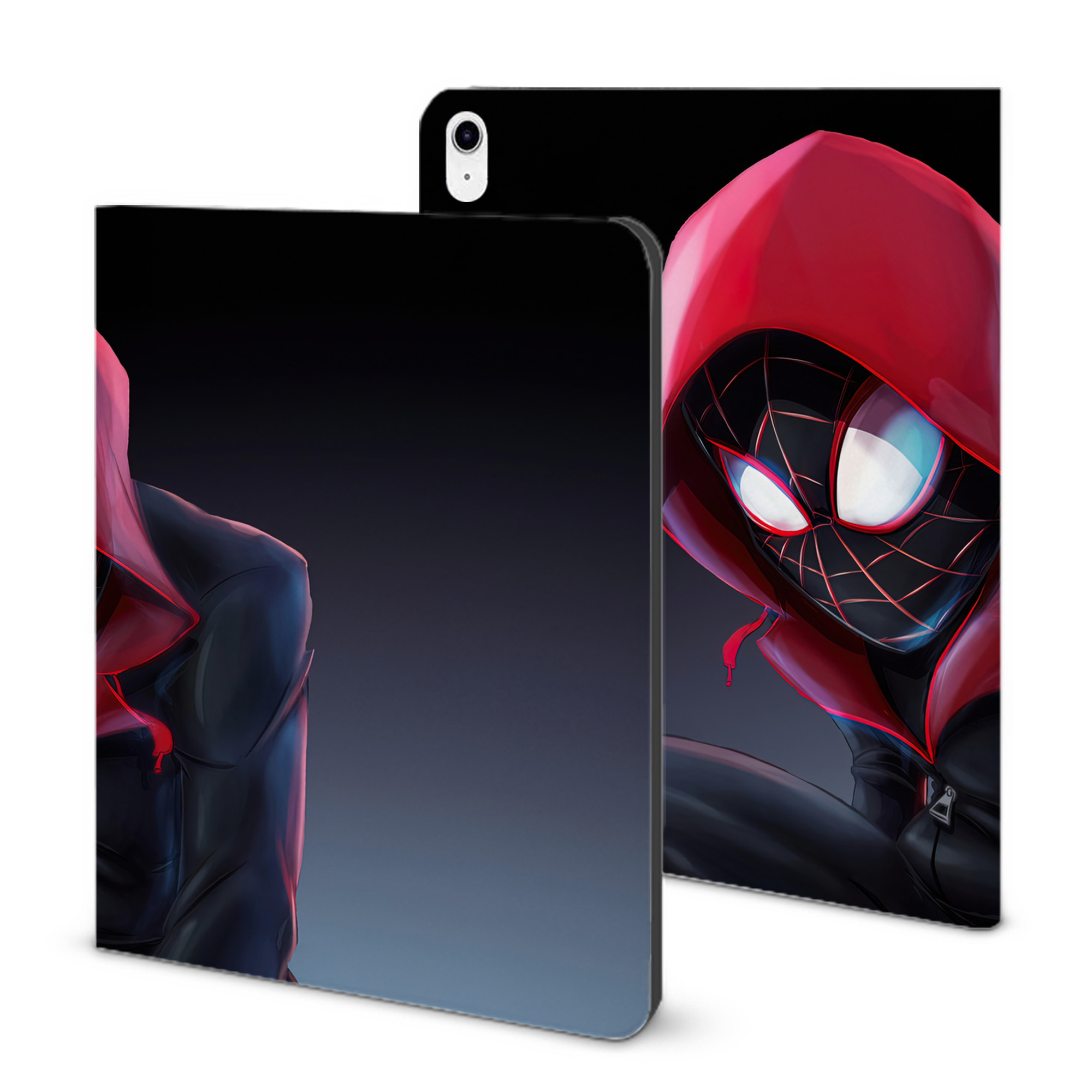 （画像用） Spider Man スパイダーマン IPad ケース ブック型 PUレザー TPU 耐衝撃 軽量 薄型 ペン収納なし 全面保護 IPad 各モデル対応